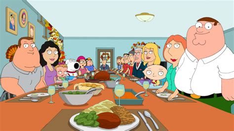 family guy lions thanksgiving|family guy thanksgiving voice actors.